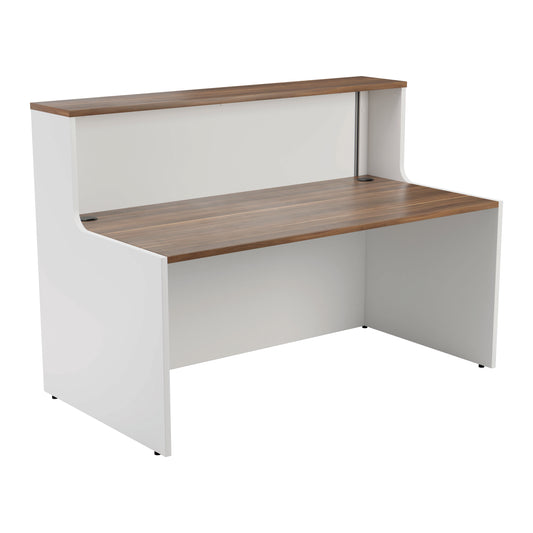 Jemini Reception Unit 1600x800x740mm Dark Walnut/White KF818429