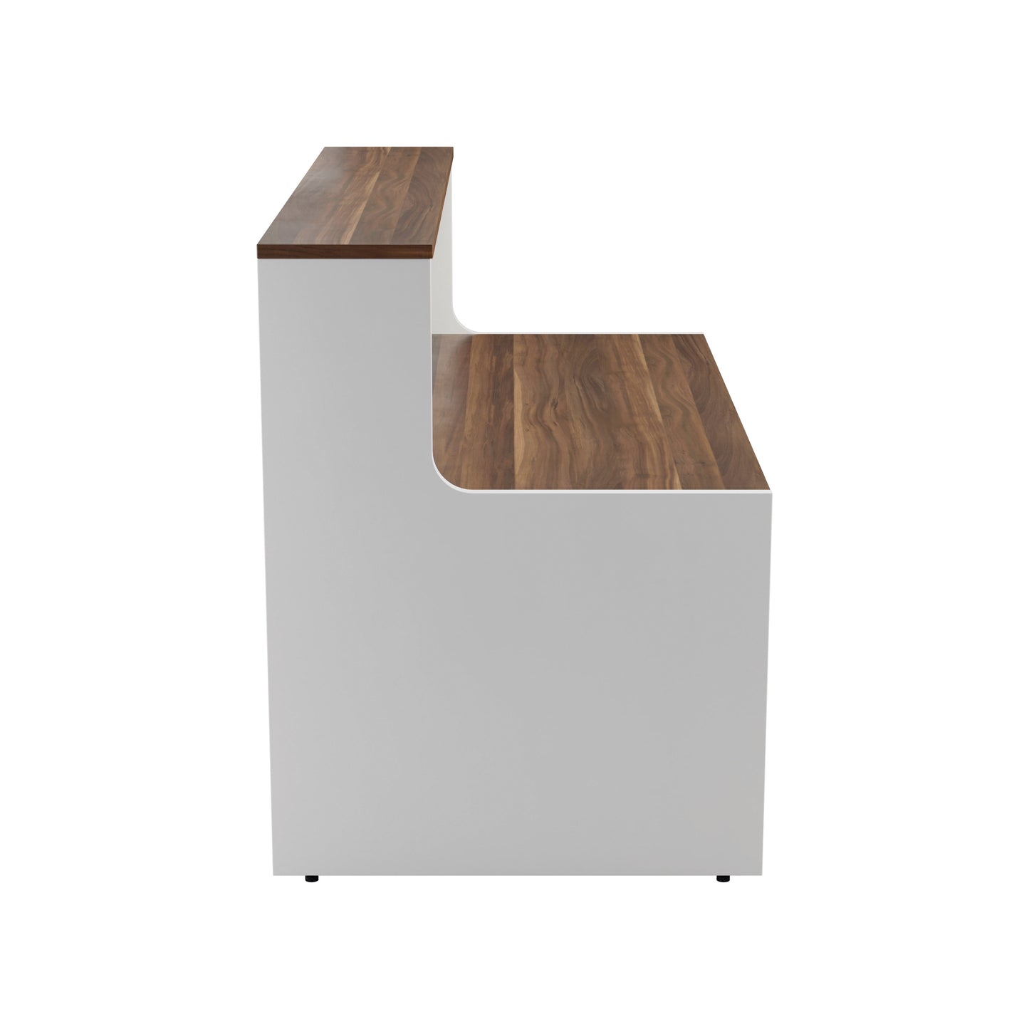 Jemini Reception Unit 1600x800x740mm Dark Walnut/White KF818429