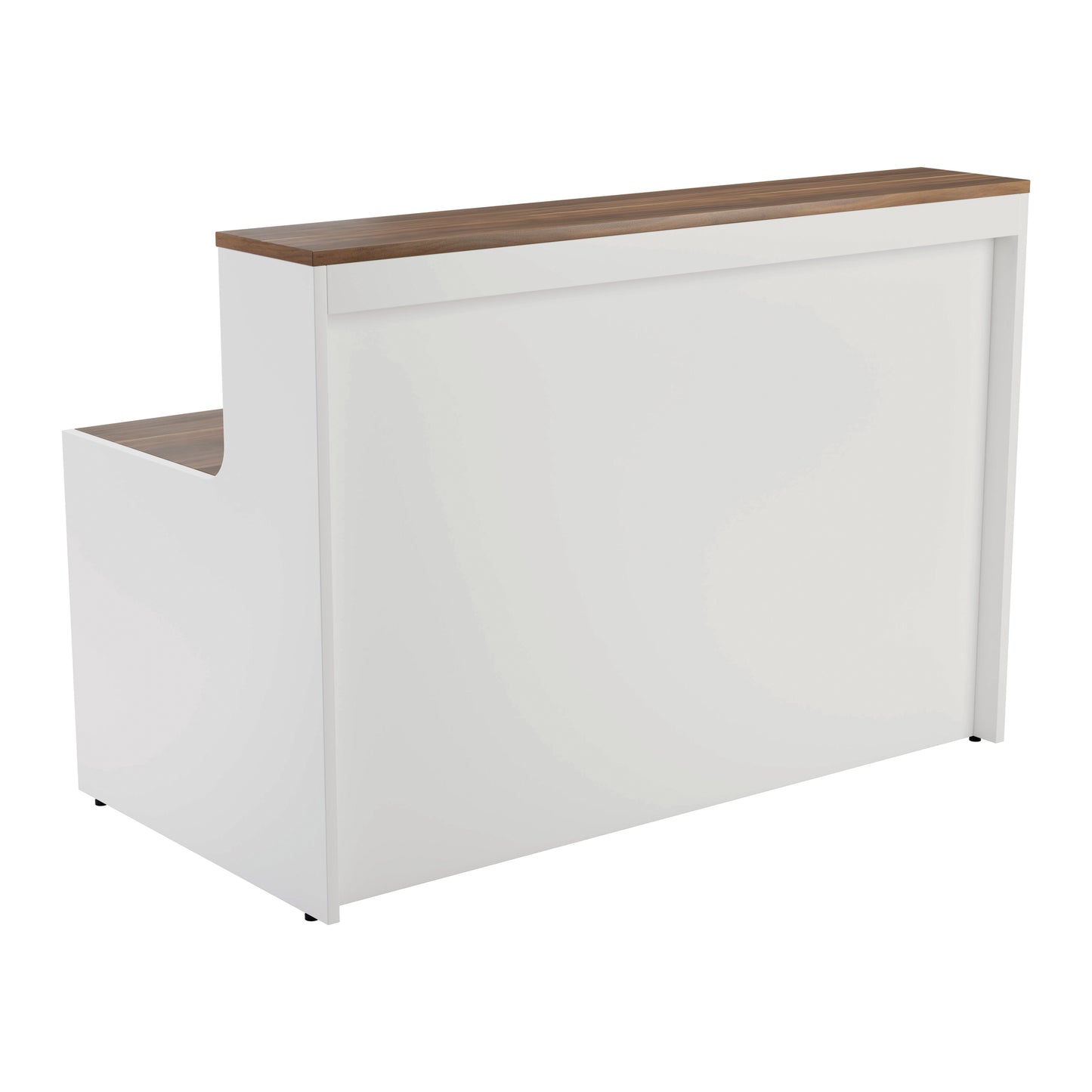 Jemini Reception Unit 1600x800x740mm Dark Walnut/White KF818429