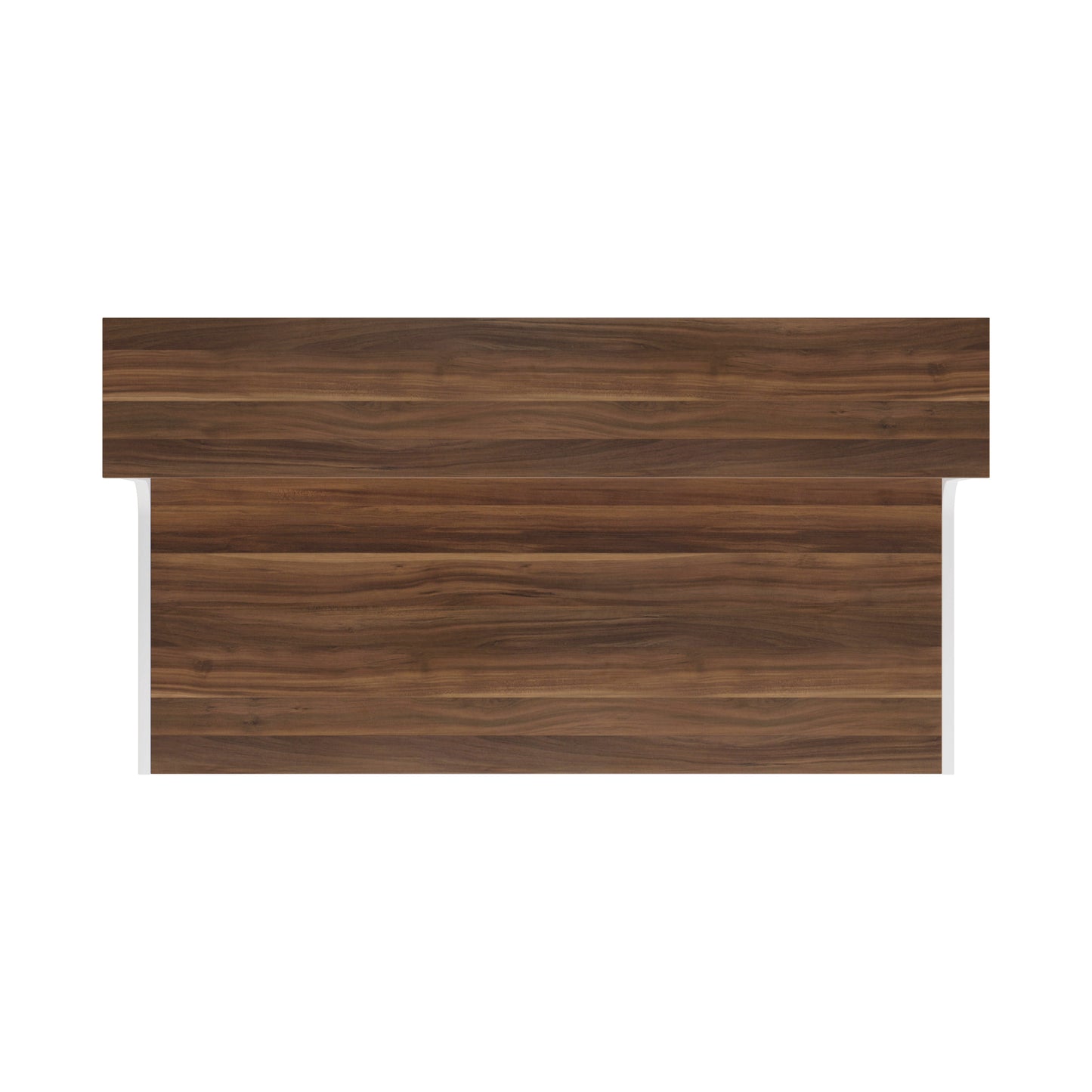 Jemini Reception Unit 1600x800x740mm Dark Walnut/White KF818429