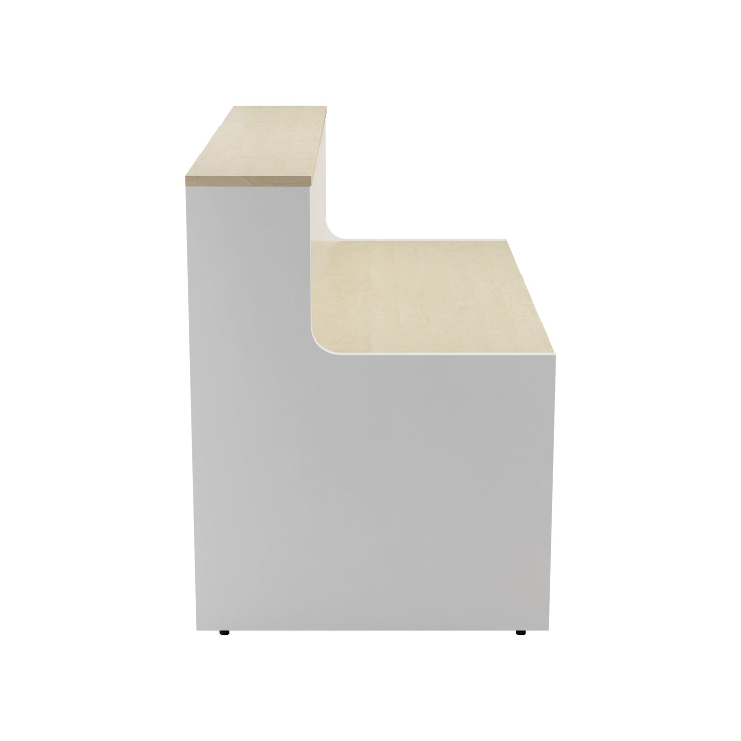 Jemini Reception Unit 1600x800x740mm Maple/White KF818443