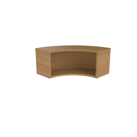 Jemini Reception Modular Corner Riser Units 800x800x400mm Nova Oak KF79883