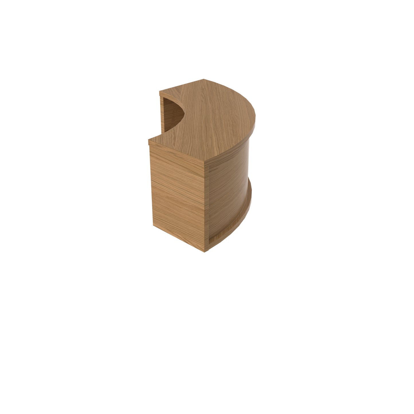 Jemini Reception Modular Corner Riser Units 800x800x400mm Nova Oak KF79883