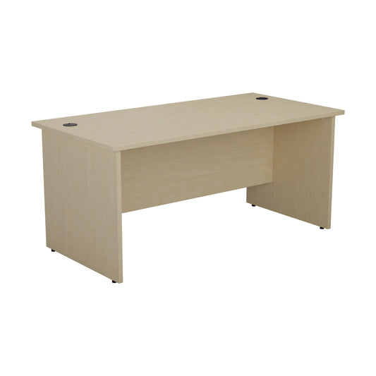 Jemini Rectangular Panel End Desk 1400x800x730mm Maple KF804444