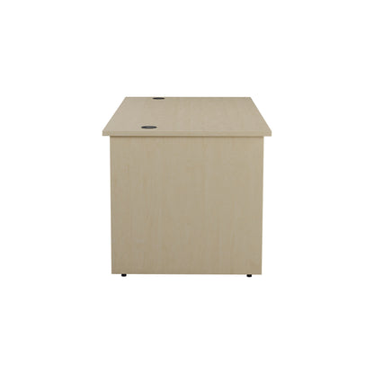 Jemini Rectangular Panel End Desk 1400x800x730mm Maple KF804444