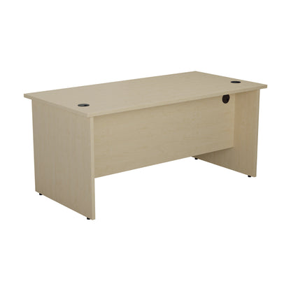 Jemini Rectangular Panel End Desk 1400x800x730mm Maple KF804444