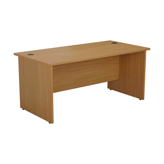 Jemini Rectangular Panel End Desk 1600x800x730mm Nova Oak KF804482