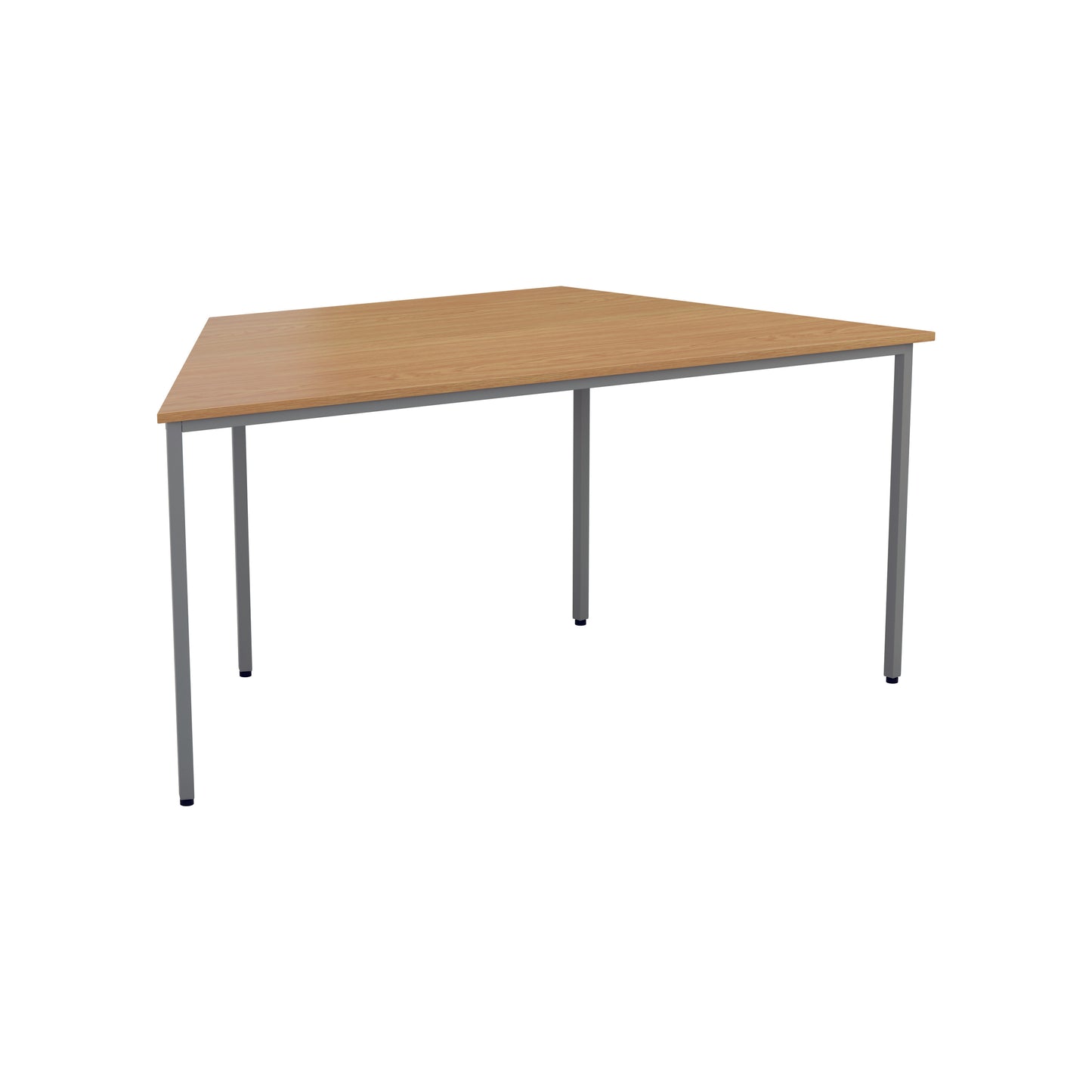 Jemini Trapezoidal Multipurpose Table 1600x800x730mm Beech/Silver KF71525