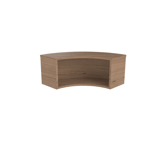 Jemini Reception Modular Corner Riser Unit 800x800x400mm Grey Oak KF71545