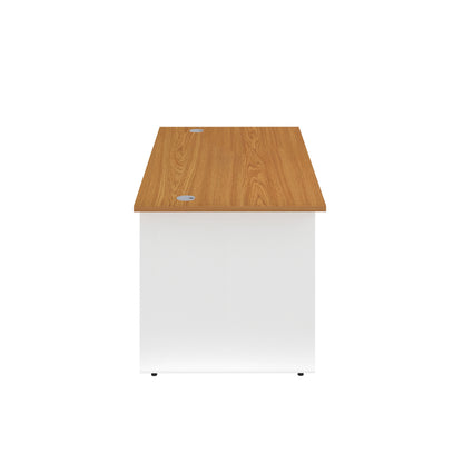 Jemini Rectangular Panel End Desk 1200x800x730mm Nova Oak KF804666