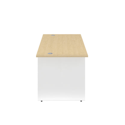 Jemini Rectangular Panel End Desk 1200x800x730mm Maple KF804680