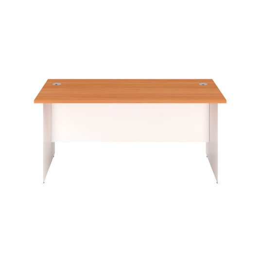 Jemini Rectangular Panel End Desk 1400x800x730mm Beech KF804703
