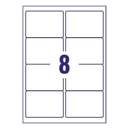 Avery Inkj Label 99.1x67.7mm 8 Per Sheet White (Pack of 800) J8165-100