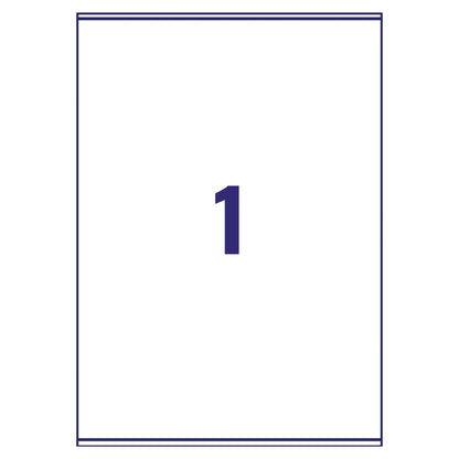 Avery Ultragrip Laser Labels 199.6x289.1mm Wht (Pack of 100) L7167-100