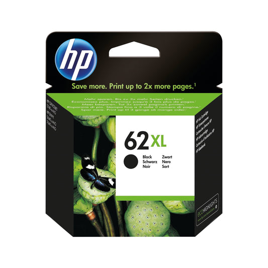 HP 62XL Ink Cartridge High Yield Black C2P05AE