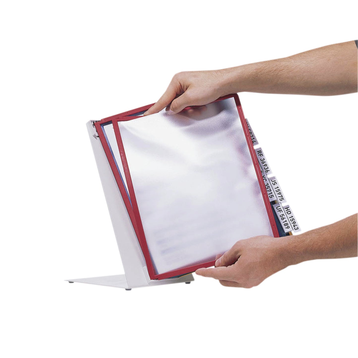 Durable Vario Desk Unit 10 Display Panel System Assorted 5570/00