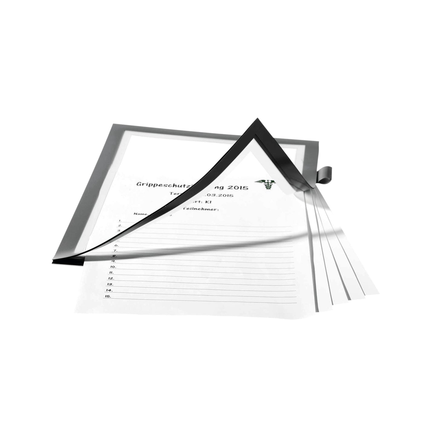 Durable Duraframe Note Self Adhesive A4 Silver 499323