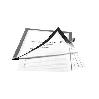 Durable Duraframe Note Self Adhesive A4 Silver 499323