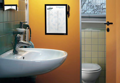 Durable Duraframe Note Self Adhesive A4 Black 499301
