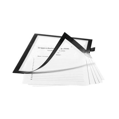 Durable Duraframe Note Self Adhesive A4 Black 499301