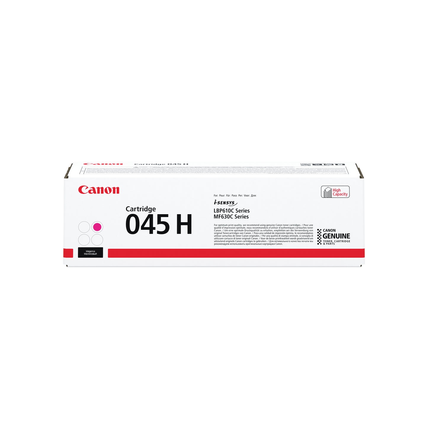 Canon 045H Toner Cartridge High Yield Magenta 1244C002