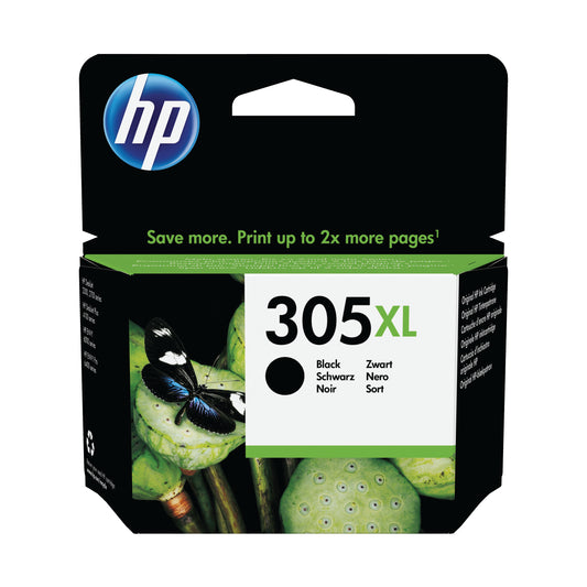 HP 305XL Ink Cartridge High Yield Black 3YM62AE