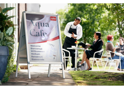 Nobo Premium Plus A1 A-Board Sign Holder with Snap Frame