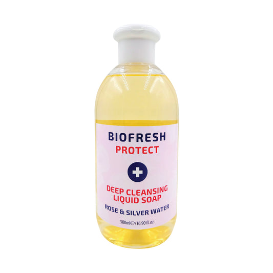 Biofresh 500Ml Deep Cleansing Liquid Soap Rose/Silver Water (Pack of 20) TOBIO020A
