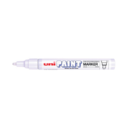 Unipaint PX-20 Paint Marker Medium Bullet White (Pack of 12) 545491000