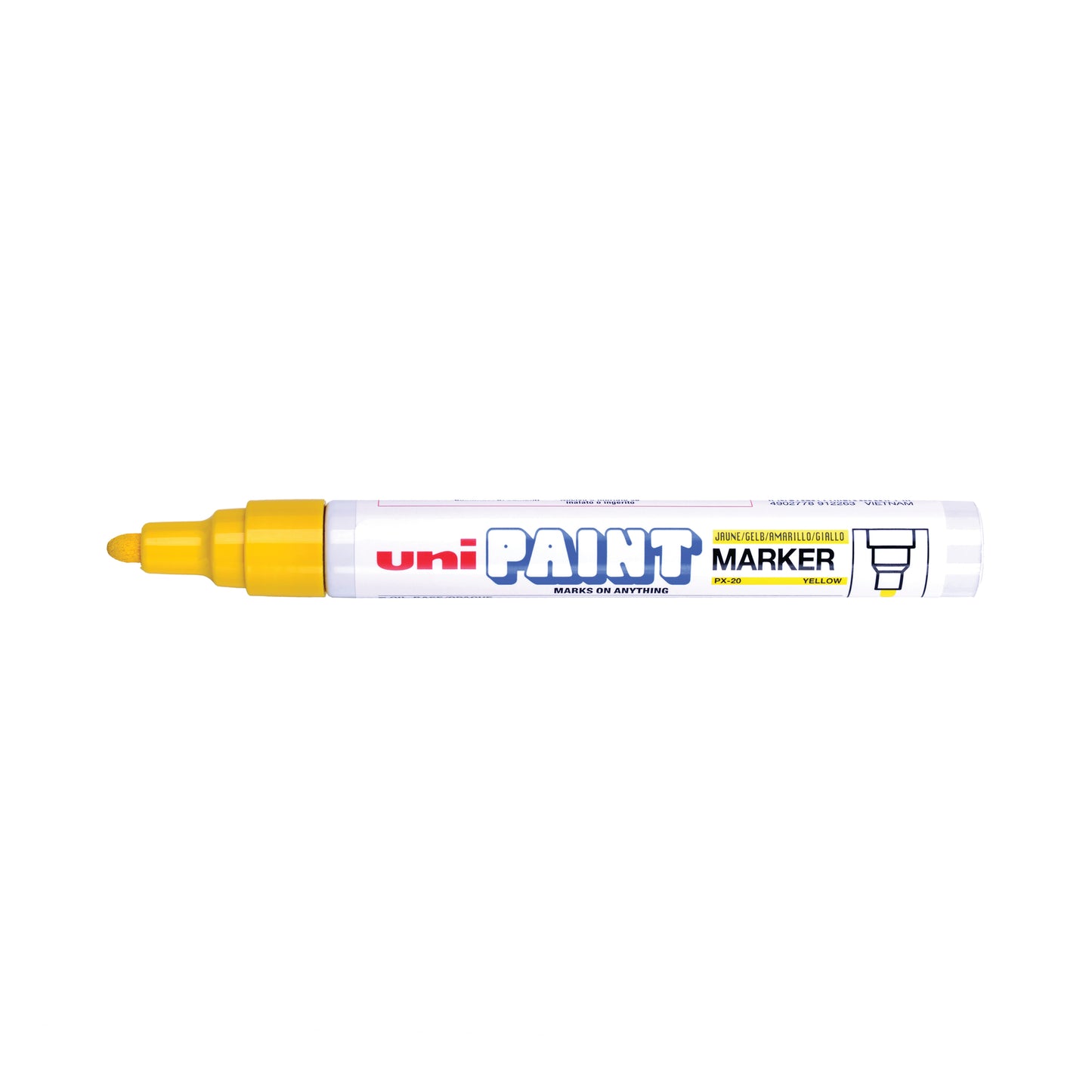 Unipaint PX-20 Paint Marker Medium Bullet Yellow (Pack of 12) 545509000