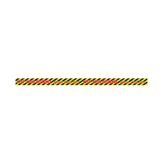 Social Distance Sticker 1300x60mm Tape (Pack of 5) Socialstick04