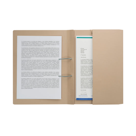 Pocket Spiral Files 285gsm Foolscap Buff (Pack of 25) TPFM-BUFZ