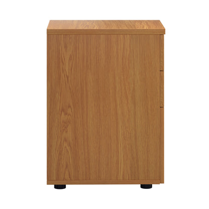 First 3 Drawer Under Desk Pedestal 404x500x690mm Nova Oak KF90260
