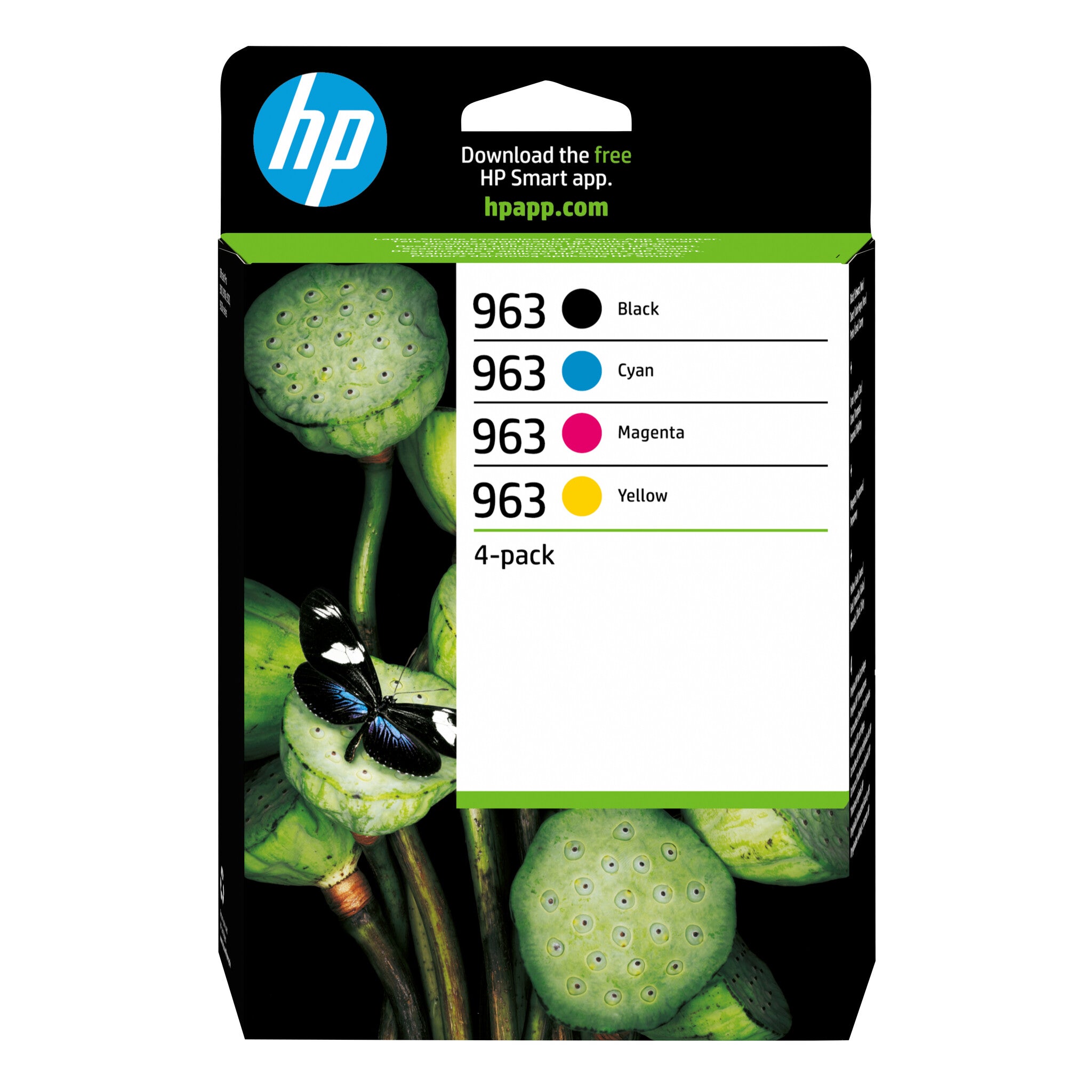 HP 963 4-pack Black/Cyan/Magenta/Yellow Original Ink Cartridges ...
