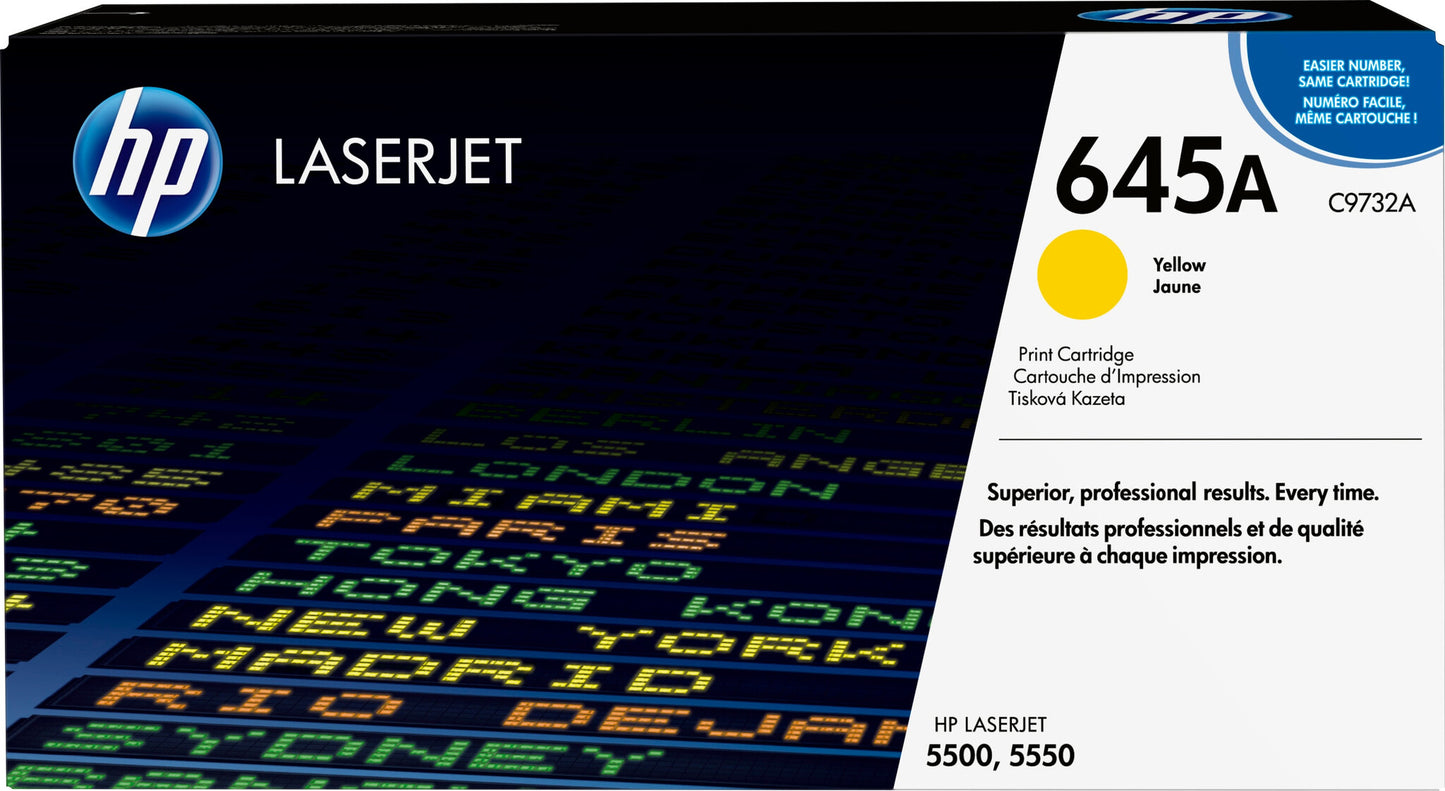 HP 645A Yellow Original LaserJet Toner Cartridge