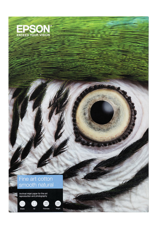 Epson Fine Art Cotton Smooth Natural A2 25 Sheets