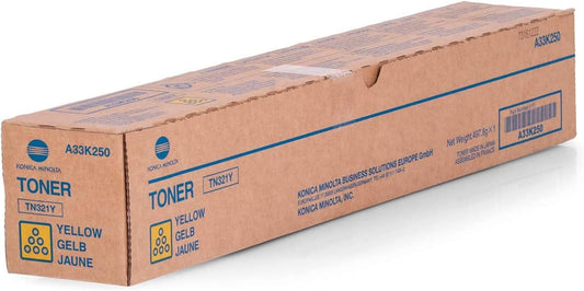THS YELLOW TONER - A33K250 FOR BIZHUB C224,364,INEO+ & MF