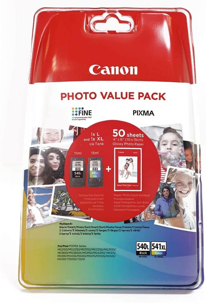 CANON PG-540L/CL-541XL VALUE PHOTO VALUE PACK 5224B005