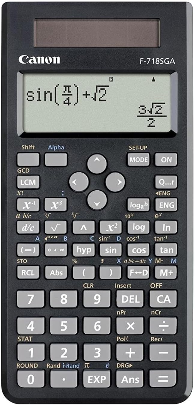 Canon F-718SGA calculator Pocket Scientific Black