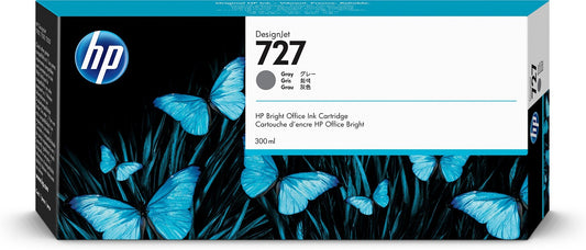 HP 727 300-ml Gray DesignJet Ink Cartridge