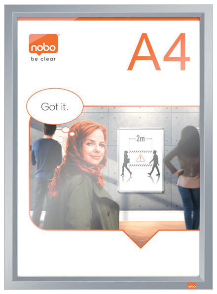 Nobo Impression Pro A4 Poster Frame with Anodised Clip Frame