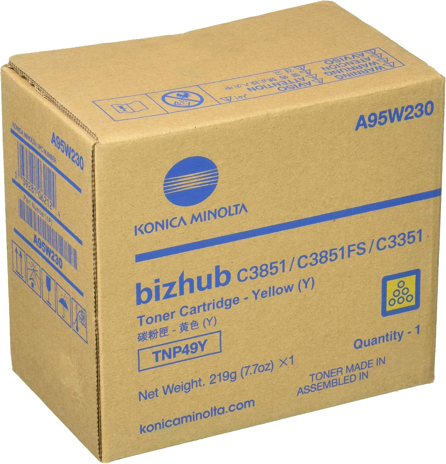 KONICA MINOLTA YELLOW TONER TNP49Y