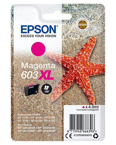 Epson C13T03A34020 ink cartridge 1 pc(s) Original High (XL) Yield Magenta