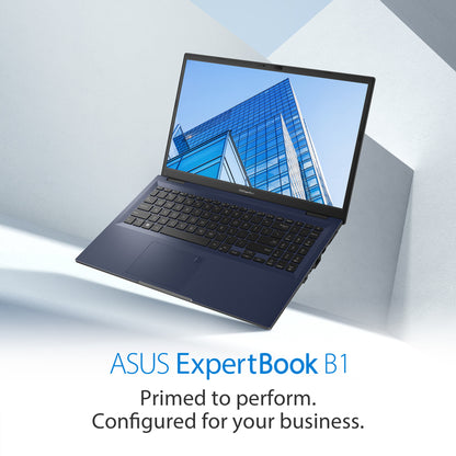 ASUS ExpertBook B1 B1502CBA-BQi5X Intel® Core™ i5 i5-1235U Laptop 39.6 cm (15.6") Full HD 8 GB DDR4-SDRAM 256 GB SSD Wi-Fi 6E (802.11ax) Windows 11 Pro Black