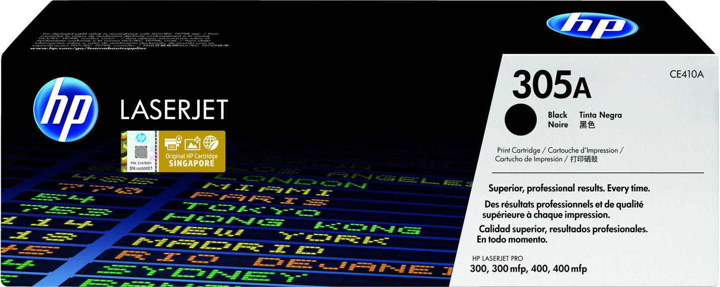 HP 305A Black Original LaserJet Toner Cartridge