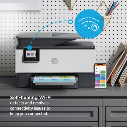 HP OfficeJet Pro 9012e Wireless All-in-One Color Printer, Instant Ink; Two-sided printing