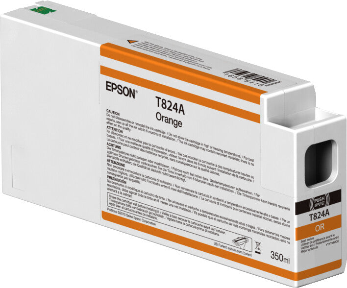 Epson Singlepack Orange T824A00 UltraChrome HDX 350ml