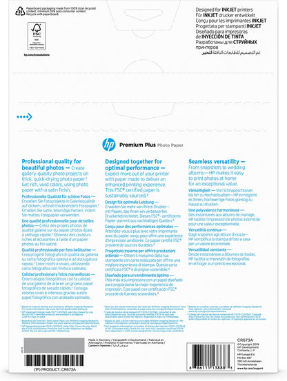 HP Premium Plus Photo Paper Satin 300 g/m2 A4 (210 x 297 mm) 20 sheets