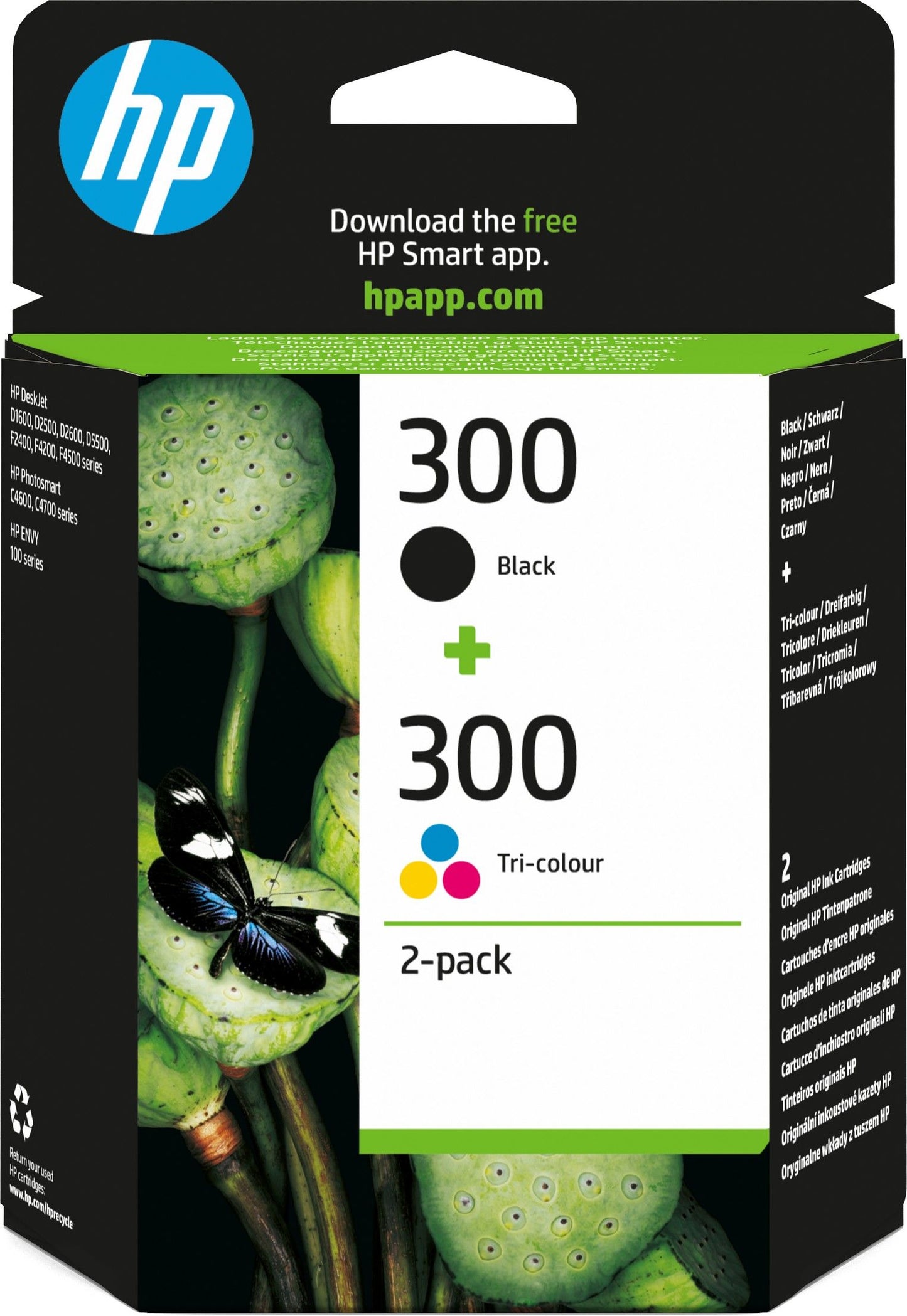 KODAK COMPAT HP HP300 Blk HP300 Col Combo Pack
