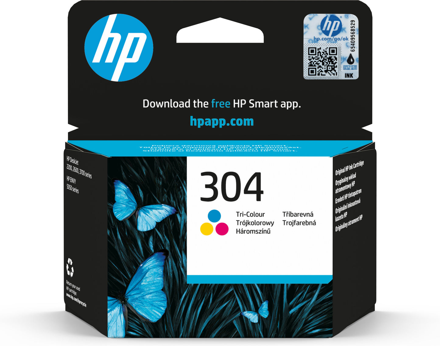 HP 304 Tri-color Original Ink Cartridge